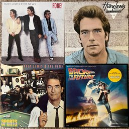 LPs - Huey Lewis & The News: Fore!, Sports, Picture This, Back To The Future Soundtrack Vinyl Records