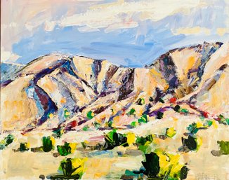 Jim Barker Signed Into The Hills- Acrylic Painting - Unframed