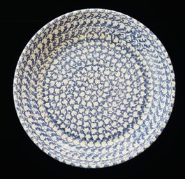 Vozar Signed Blue And White Dish