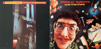 LPs - Depeche Mode: Black Celebration, Weird Al Yankovic: Dare To Be Stupid Vinyl Records