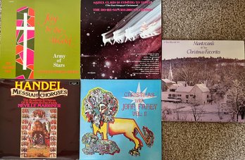 LPs - Christmas Favorites, Joy To The World, Santa Claus Is Coming To Town, John Fahey Vinyl Records