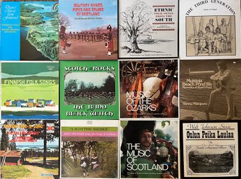 LPs - Folk Recordings: Scottish, Finnish, Ozarks Etc.