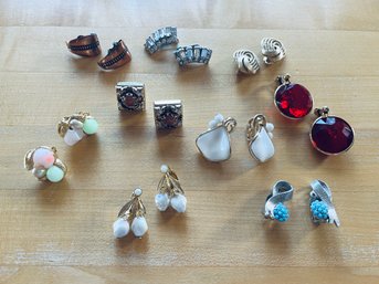 Collection Of Various Styled Clip On Earrings