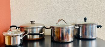 3 Pots And A Saucepan