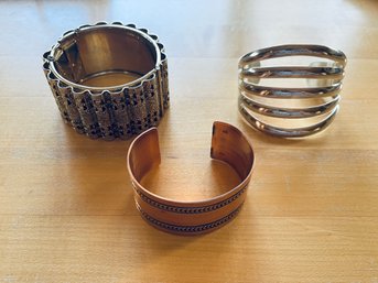 Trio Of Chunky Bracelets