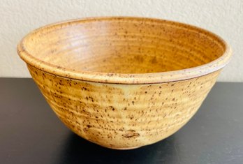 DIH Signed Specked Pottery Bowl