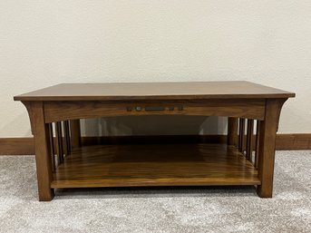 Wood Mission-style Coffee Table