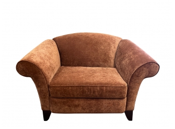 Oversized Chenile Club Chair By Rowe Furnitire