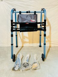 Carex Adjustable Wheeled Walker Including Spare Parts