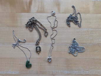 Variety Of Dainty Necklaces And Extra Chains