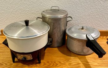 Vintage Pressure & Slow Cooker With Straining Pot