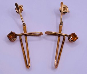 Jack Nutting San Francisco Modernist Pendant Earrings