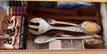 Variety Of Serving Utensils, Napkin Rings And More