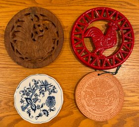 Set Of Four Kitchen Decorative Trivets