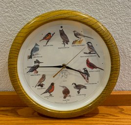 Vintage National Audubon Society Quartz Wall Clock