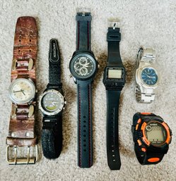 Grouping Of Watches Including Synoke, Casio, Timex & More