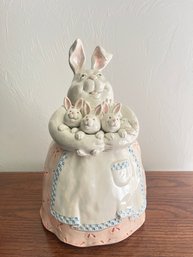 Fitz & Floyd Japan - Bunny Mama Cookie Jar