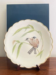 1976 Royal Worcester Collector Plate - Birds Of Dorothy Doughty - Blue-Winged Sivas And Bamboo