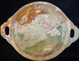 Stunning Rare Carved Marble Platter