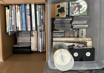Lot Of Dvd, Cassettes, & VHS