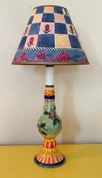 Colorful Hand Painted Lamp