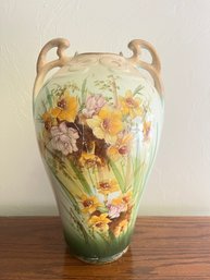 Vintage Handpainted Daffodil Vase