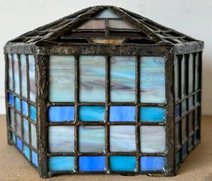 Vintage Stained Glass Light Fixture
