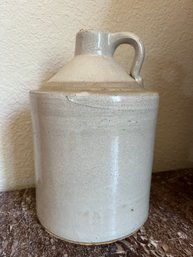 Stoneware Cream Colored Crock Jug