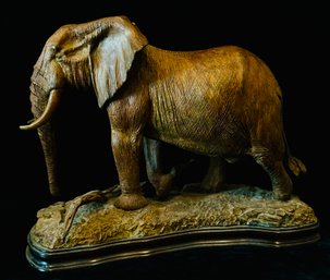 Tim Nicklin African Elephant Bronze Statue 1998 Limited Edition 1/10