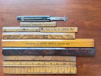 Vintage Wood Ruler Collection