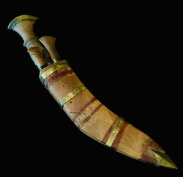 Antique Kukri Knife With Sheath