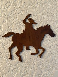 Miniature Metal Cowboy Wall Art