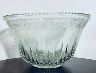 Indiana Glass Clear Punch Bowl