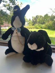 Pair Of Tuxedo Bunnies