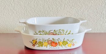 Vintage Corning Ware Spice Of Life Casserole Baking Dishes
