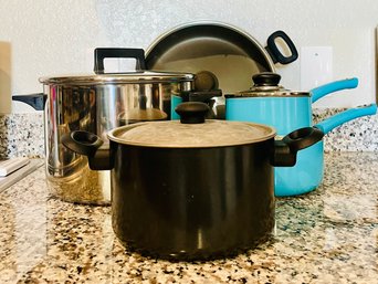 Assorted Lot Of Cookware Including Pots