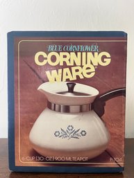 Small Corningware Kettle - Cornflower Blue - NIB