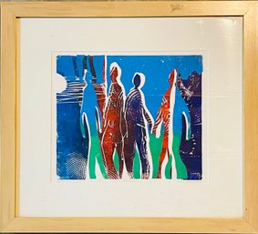 Jim Barker Signed Time Walkers Serigraph, Numbered 3 Of 30