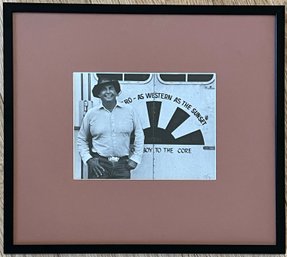 Cowboy To The Core, Hand Colored Silver Print By Vann Atwater