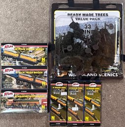 Model Train Parts And Accessories - Bridges And Trees