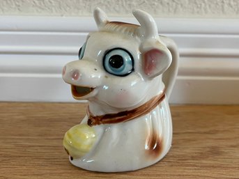 Hand Painted Ceramic Cow Creamer