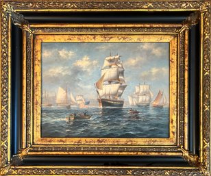 The Lexington Off Old Philadelphia, Oil Painting By J. Clark