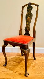 Ruder Brothers NY Chinoiserie Queen Anne Style Chair 19th Century