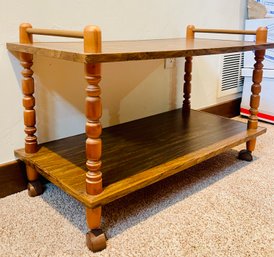 Vintage Wooden Drinks Trolley