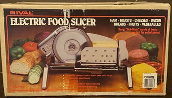 Rival Deli Meat Slicer With Original Box