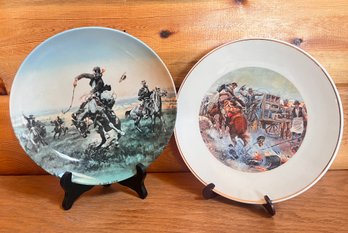 CM Russell Limited Edition Plates - 'A Bad One' & 'Bro To Breakfast'