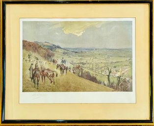 Fox Hunting - Duke Of Beaufort's Hunt An Original Chromo-lithograph By Lionel Edwards