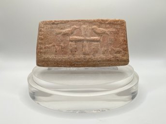 Christian Terracotta Wall Talet From Roman Empire, Circa AD 300-400.with Certificate Of Authenticity