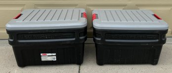 Pair Of Rubbermaid Action Packers