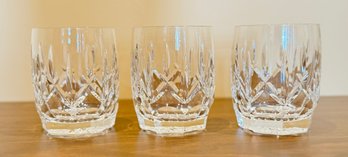 3 Waterford Crystal Glasses West Hampton Double Old Fashioned